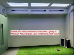 Moderna e elegante illuminazione esterna LED commerciale in lega di alluminio con temperatura di colore chiaro 2100K-7500K