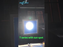 Pannello di luce solare artificiale con macchie solari con illuminazione a scattering Rayleigh reale