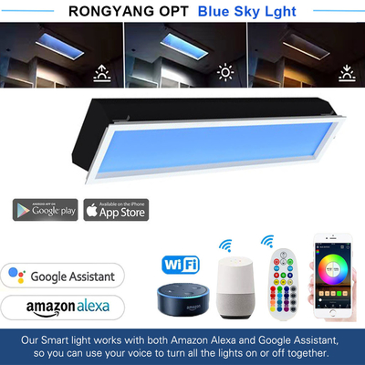comprare Illuminazione del lucernario di Illusione Moderna ¥ 6.2kg Disegno leggero, luminosità di 4000+ lumens, controllo remoto e app, integrazione senza soluzione di continuità della casa intelligente tramite DALI-2 e Zigbee fabbricazione online