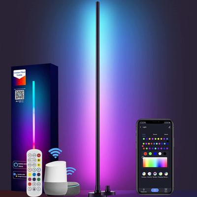 comprare Lampada da terra a LED RGB moderna nordica per interni dimmerabile WiFi Alexa Voice Control fabbricazione online