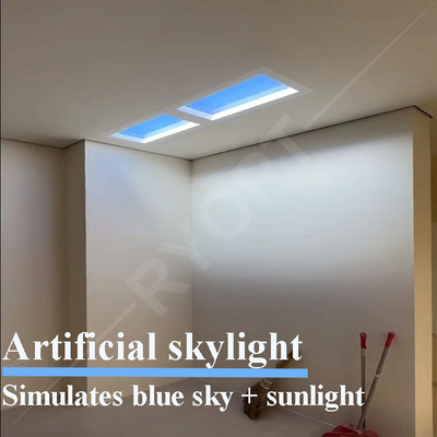 comprare Pannello artificiale Tuya Alexa Control del cielo blu della nuvola dei lucernari LED del Faux di falsificazione di luce del giorno fabbricazione online