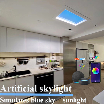 comprare Dimmable Tuya Smart Wifi ha condotto il lucernario falso del Faux riveste la luce solare di pannelli artificiale circadiana fabbricazione online