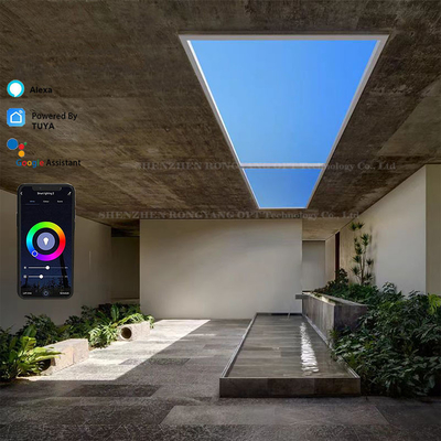 Lucernario LED artificiale multiscena 12,6'' da incasso 600x300 Tuya