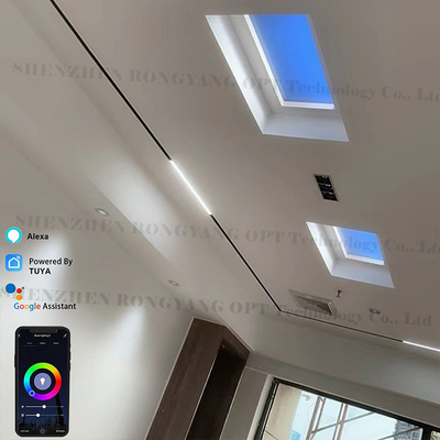 CCT 600x600 luce artificiale quadrata del cielo, soffitto LED simula la luce solare