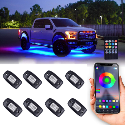 5050 luci da roccia RGB wireless per camion con batterie agli ioni di litio