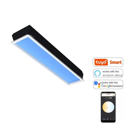Lucernario LED a plafone a soffitto 120x30 110V CCT colore blu cielo