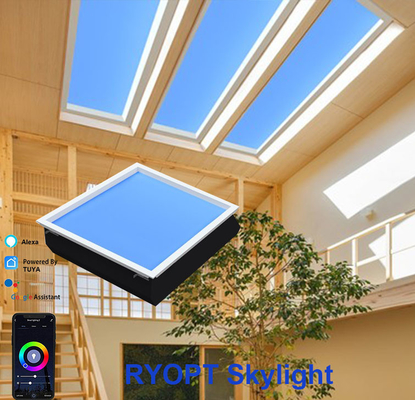 Plafoniera a LED Sky Cloud 60x60cm Lampada da soffitto a LED 100W Therapy RGB a montaggio superficiale