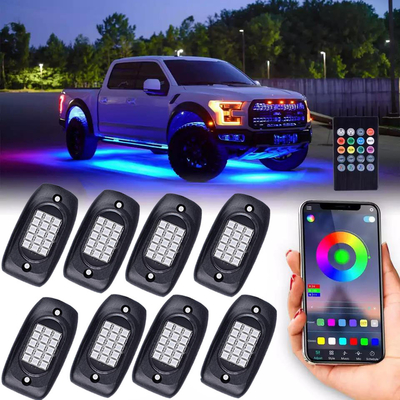 Moto 4 Pod Rock Lights RGBW, luci Rock cambia colore antiurto Bluetooth