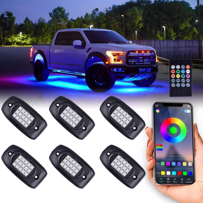 IP68 Impermeabile RGB Multicolor Rock Lights Controllo Bluetooth senza fili