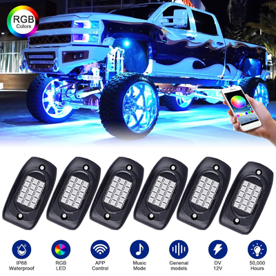 Durevole multiuso delle luci della roccia di RGB Underglow antiruggine per la barca