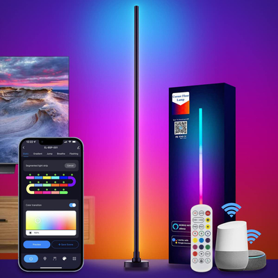 Telecomando per lampada da terra angolare RGB a infrarossi da soggiorno con modalità musica