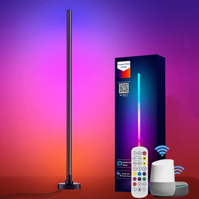 Lampada d'angolo di CCT 2500K-6500K RGB, lampada da terra d'angolo cambiante del LED di colore di Dimmable