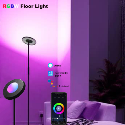 CCT 2700K-5000K RGB Lampada da terra ad angolo Controllo vocale Alexa 24V Dimmerabile
