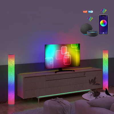Lampada da terra angolare RGB dimmerabile in alluminio Controllo app intelligente 16 milioni di colori