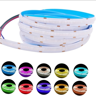 Digital 630LED/M PCB RGB COB LED Strip 12V 15W Larghezza 10mm Durevole