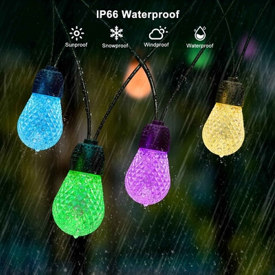 IP65 Impermeabile RGB String Light Outdoor infrangibile 48FT dimmerabile