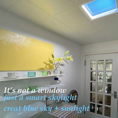 Il lucernario libero UV del Faux del LED riveste la terapia di pannelli artificiale del cielo blu del ritmo circadiano di luce del giorno