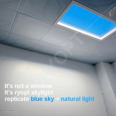 Pannello a lucernario a LED regolabile luminosità Temperatura del colore 2100-7500K Pannello con facile installazione e lunga durata