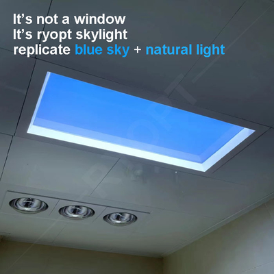 il quadrato esile 2x2 ha condotto la luce di cielo blu artificiale di luce del giorno del pannello per soffitti 220V del cielo Dali 1V-10V