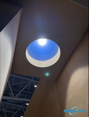 Lampade a luce solare artificiale smart rotonde che migliorano gli interni moderni con rendering cromatico a 90 CRI