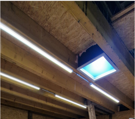 Distanza di proiezione di 30M e pannello di luce solare artificiale con temperatura colore di 6500K per illuminazione interna